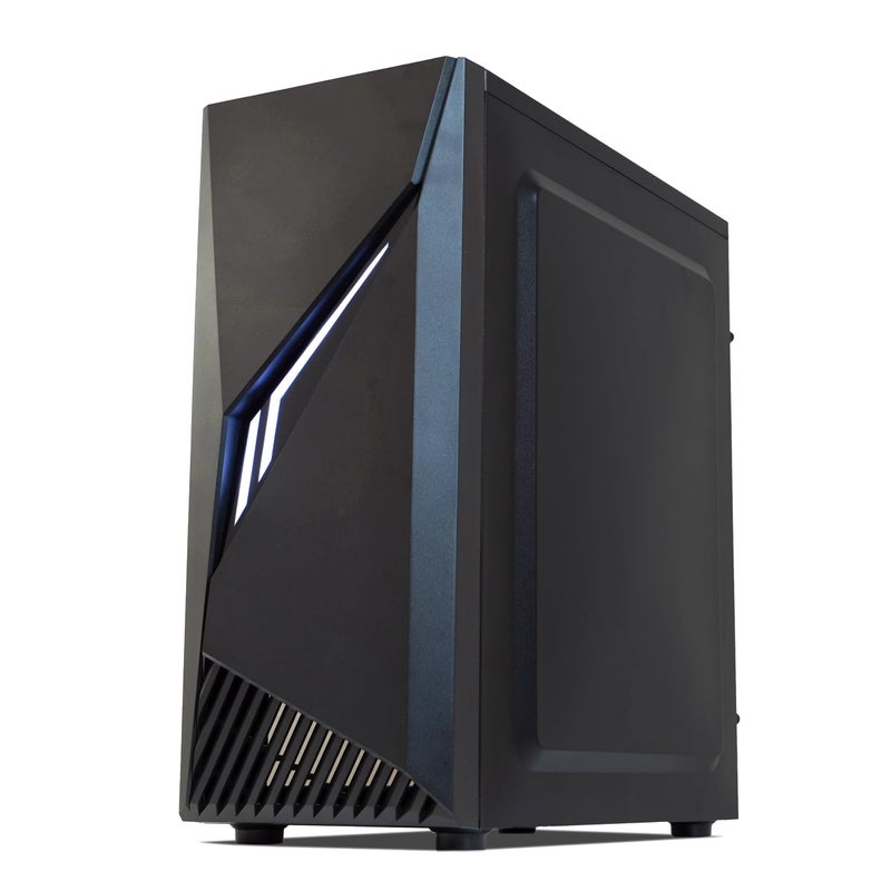 ZALMAN صندوق كمبيوتر ألعاب Zalman Raven ATX Mid-Tower - شريط إضاءة RGB مع زر تحكم، لوحة جانبية من الزجاج المقسى بالكامل، مروحة 1 × 120 مم مثبتة مسبقًا، USB 3.0، صندوق كمبيوتر مكتبي - Image 2