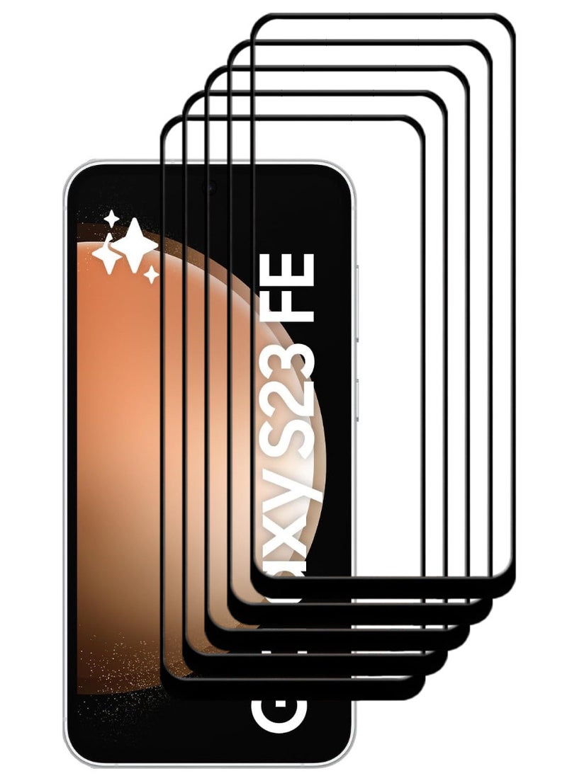 أكاليكس 5 قطع، حماية شاشة، لهاتف سامسونج جالاكسي S23 FE، جودة ممتازة. - Image 1
