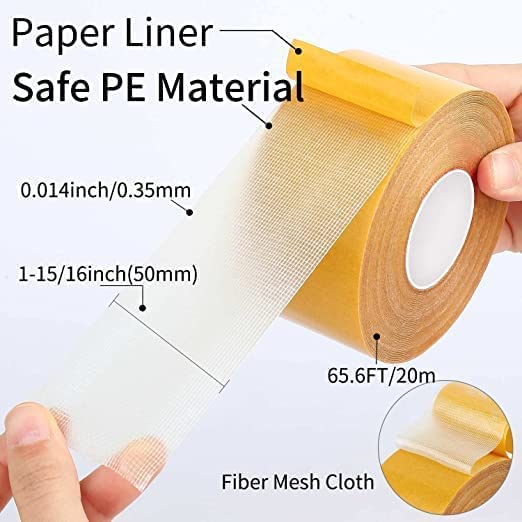 ABDobariya ABDobariya Double Sided Carpet Tape Heavy Duty super Strong Sticky Tape for Carpet Non Slip Waterproof Removable Mesh Grid Suitable for Hardwood Floors matsWall HangingPaste Decoration  - Image 5