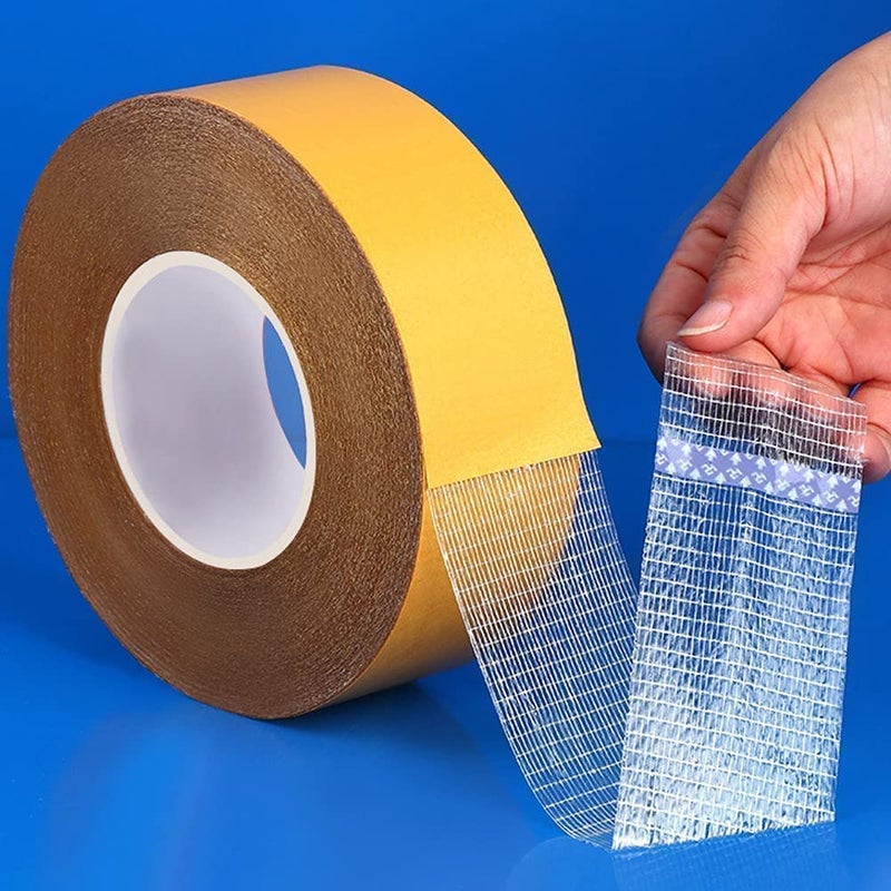 ABDobariya ABDobariya Double Sided Carpet Tape Heavy Duty super Strong Sticky Tape for Carpet Non Slip Waterproof Removable Mesh Grid Suitable for Hardwood Floors matsWall HangingPaste Decoration  - Image 4