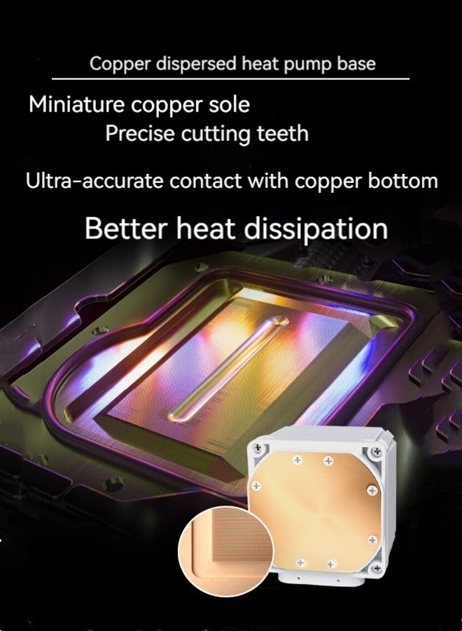 M MIAOYAN New CPU water cooling radiator 360 computer multi-platform one system 5V ARGB water cooling radiator  - Image 3