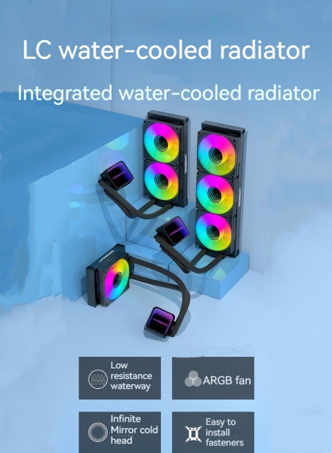 M MIAOYAN New CPU water cooling radiator 360 computer multi-platform one system 5V ARGB water cooling radiator  - Image 2