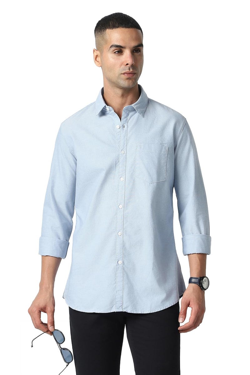 Van Heusen_Mens__Shirts_(VSSFUSLFW57218_Blue_42) - Image 1