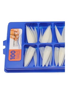 ORiTi 100-Piece False Nail Tips White  - Image 3