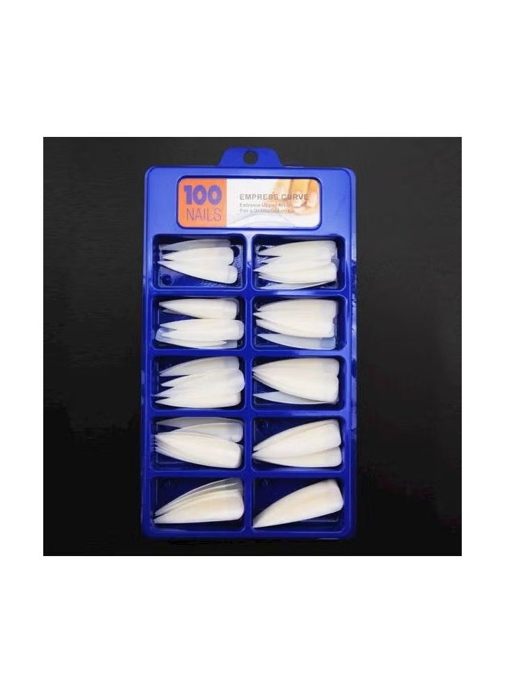 ORiTi 100-Piece False Nail Tips White  - Image 4