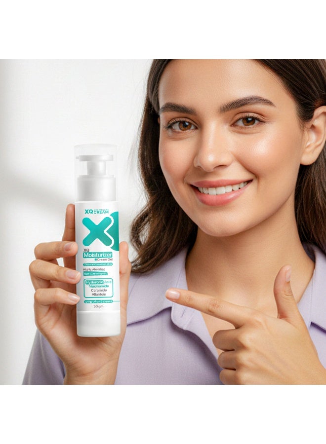 XQ Moisturizer Cream Gel – For Oily & Combination Skin 50g - Image 2