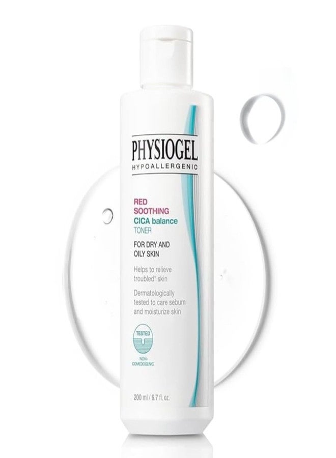 Physiogel Red Soothing Cica Balance Toner, Manages Skin Troubles, Refines Pores, Controls Sebum, Moisturizing, Cica, PEA, Niacinamide, Panthenol, Hypoallergenic Face Toner for Men & Women - Image 1