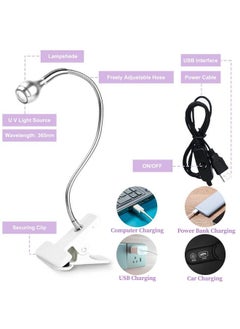 Saviland Mini Nail Led Lamp Flexible Rotatable Usb Quickly Nail Dryer Gel X Lamp For Nails With Securing Clip Led Light For Nails For Curing Gel Polish U V Nail Gels Manicure Diy  - Image 4
