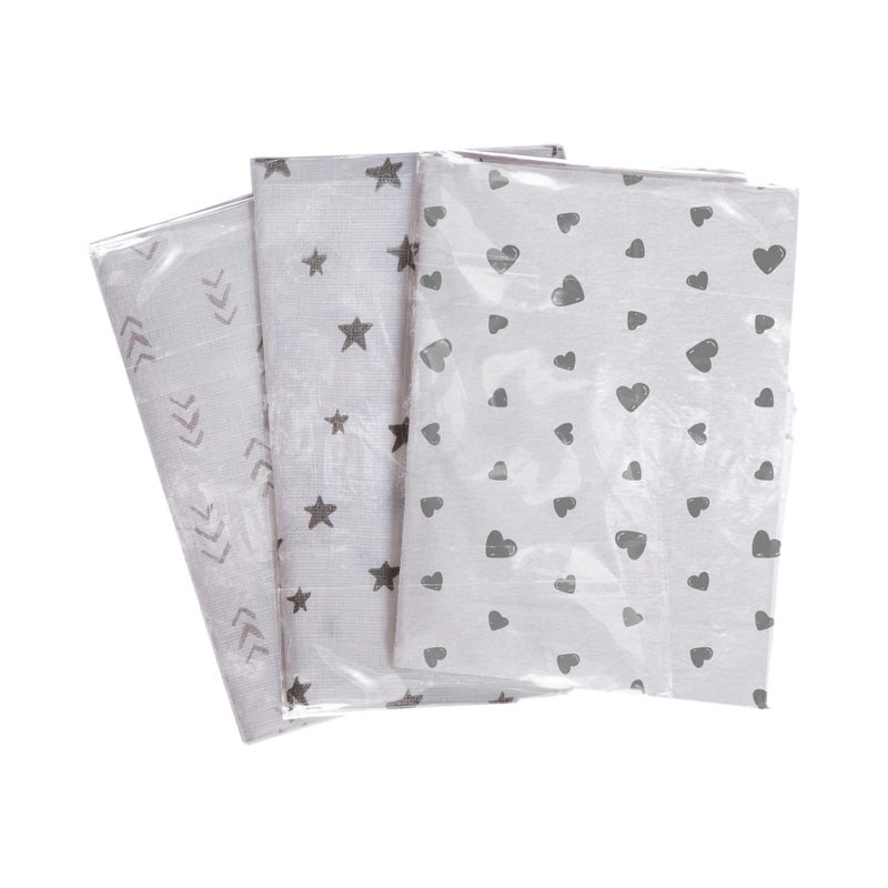 J.L. Childress Healthy Habits Disposable Restaurant High Chair Covers - 12 Count - Individually Wrapped Baby Seat Covers - Covers All Surfaces - Stars/Hearts/Arrows - Image 4