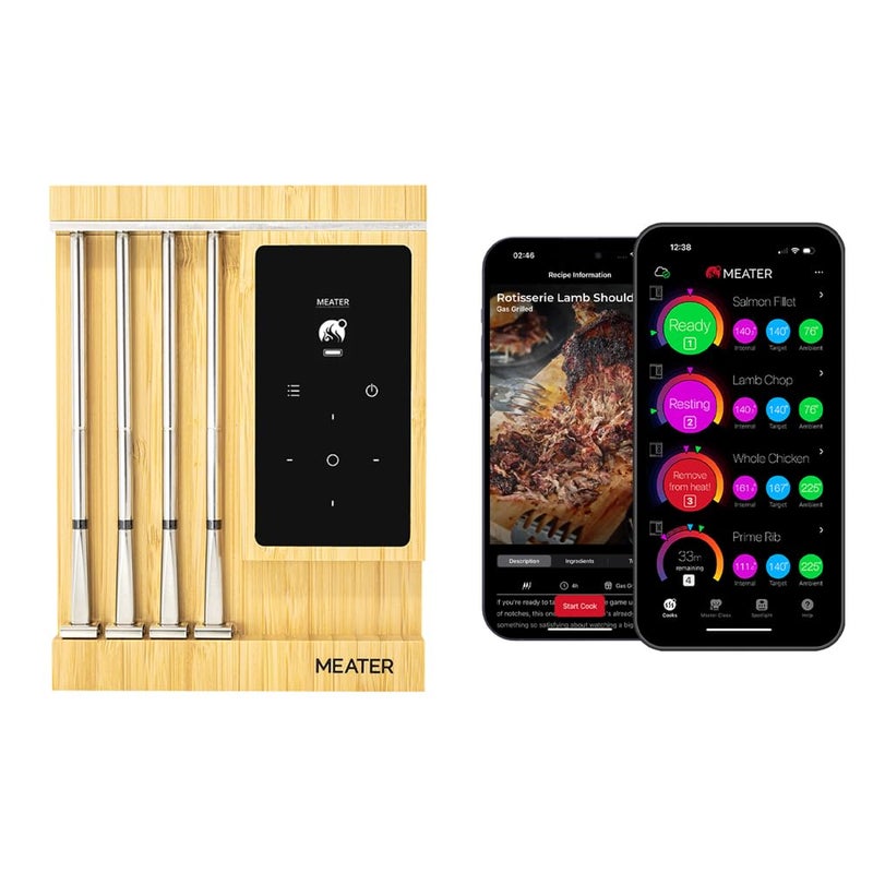 MEATER Pro XL Wireless Smart Meat Thermometer 4 MultiSensor Probes Bluetooth WiFi 1000F Heat Resistance Certified Accuracy for BBQ Oven Grill Smoker Air Fryer Deep Fryer Sous Vide - Image 2