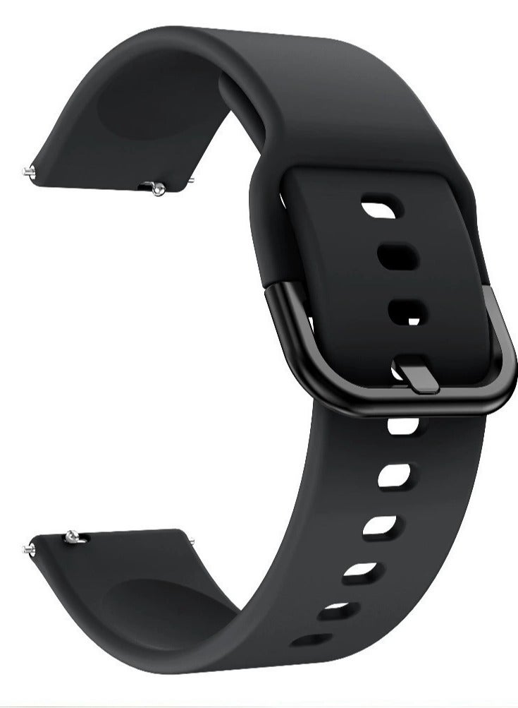 yongsheng Replacement Band For Samsung Galaxy Active/Active2 Black 20mm - Image 3