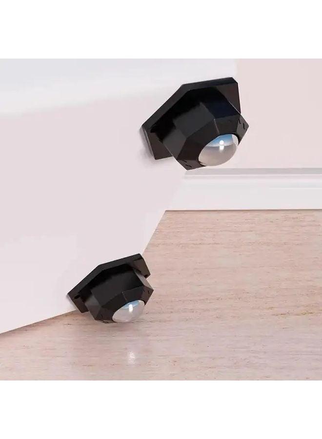 عجلات أثاث متينة 4 قطع باللون الأبيض، سعة تحميل 440 رطلاً، دوارة 360 درجة، من الفولاذ المقاوم للصدأ، ذاتية اللصق - Image 3