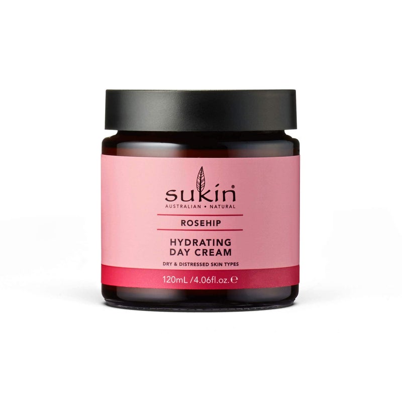 Sukin - Rosehip Hydrating Day Cream, Hydrate & Revitalize Skin, 4.06 fl oz 120 mL - Image 1