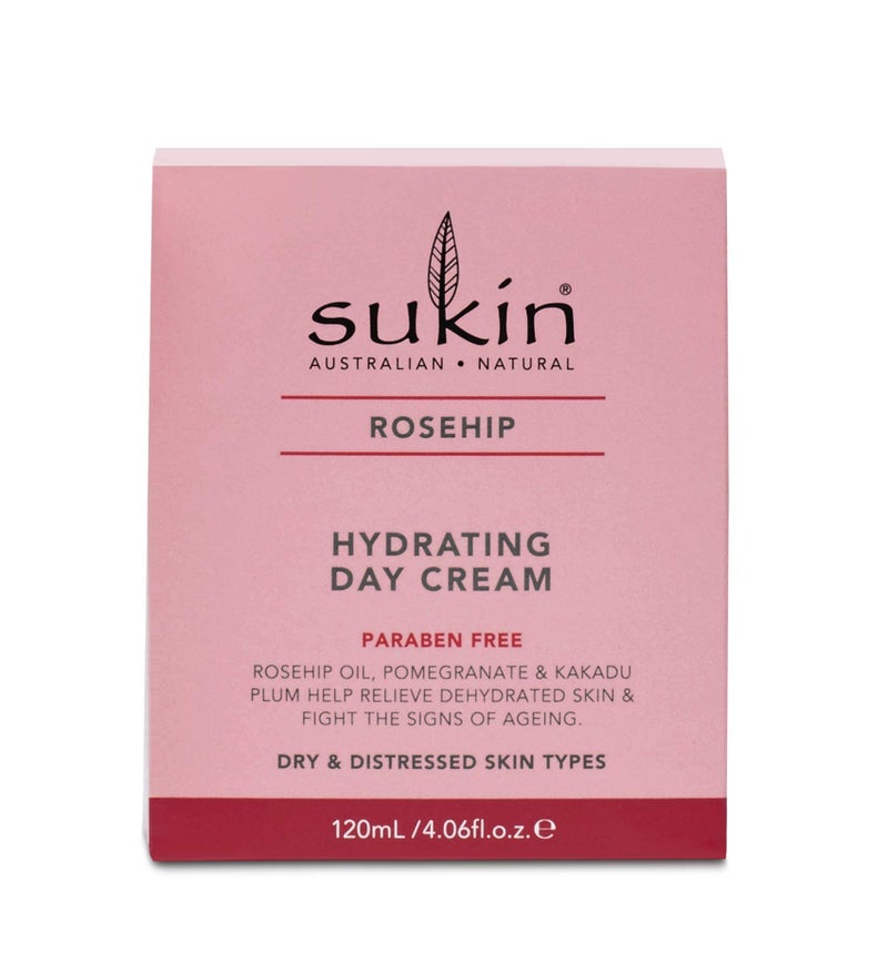 Sukin - Rosehip Hydrating Day Cream, Hydrate & Revitalize Skin, 4.06 fl oz 120 mL - Image 2