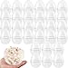 Restroma 30 Pack 6 Inch 5 Inch 45 Inch Jumbo Clear Easter Eggs Plastic Transparent Easter Eggs Empty Large Surprise Eggs Fillable for Easter Theme Party Favor Clear 6 Inch - Image 2