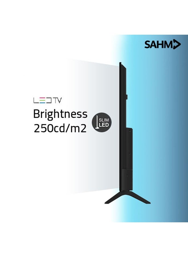 SAHM - 50 Inch 4K UHD Smart LED TV with Android 13, 3840x2160 Resolution, 5000:1 Contrast, 16:9 Aspect Ratio, 200 cd/m² Luminance, 3 HDMI & 2 USB Ports, 4ms Response, 176° Viewing Angle, Sleep Timer, Mount Compatible | Model No: SHM-50LPS - Image 1
