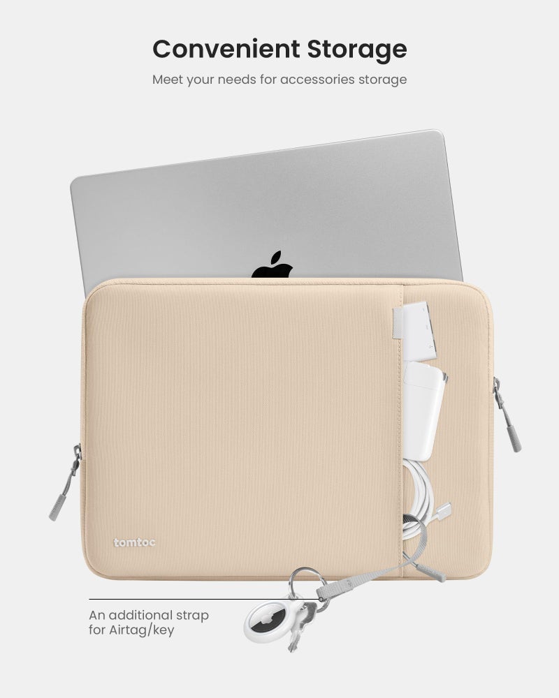 Tomtoc tomtoc 360° Protective Laptop Sleeve for 16-inch MacBook Pro M4/M3/M2/M1 Pro/Max A3403 A3186 A2991 A2780 A2485 A2141 2024-2019, Dell XPS 16 Laptop, Water-Resistant MacBook Case with Accessory Pocket  - Image 5