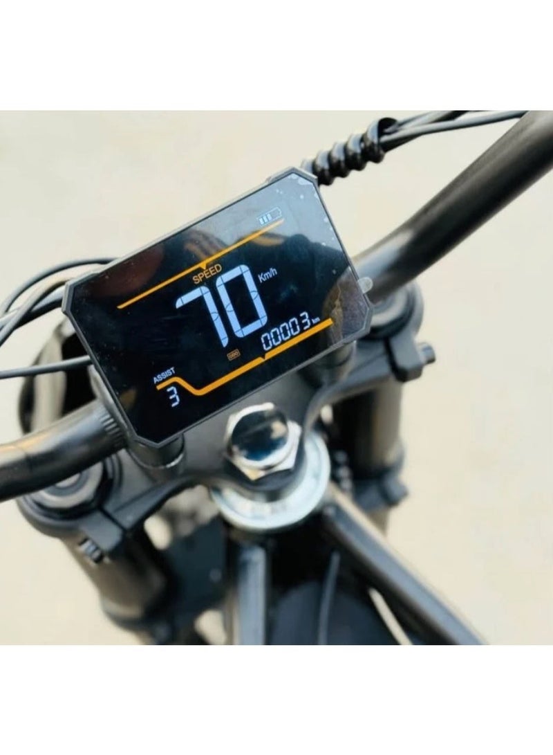 كي يو جي أو أو دراجة Kugoo Wish 02 Pro الكهربائية للطرق الوعرة بقوة 4000 وات، أقصى سرعة تصل إلى 70 كم/ساعة، مدى يصل إلى 60 كم لكل شحنة، أقصى حمولة 150 كجم - Image 3