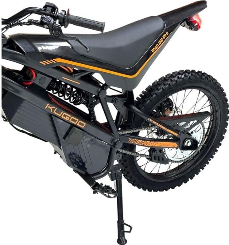 كي يو جي أو أو دراجة Kugoo Wish 02 Pro الكهربائية للطرق الوعرة بقوة 4000 وات، أقصى سرعة تصل إلى 70 كم/ساعة، مدى يصل إلى 60 كم لكل شحنة، أقصى حمولة 150 كجم - Image 4