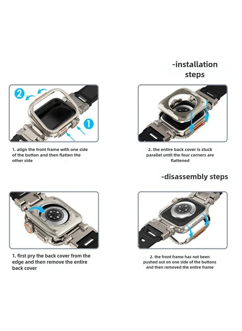 Samu - Apple Watch Metal Case, Suitable for 45MM (iWatch 9/8/7), Instantly Transformed Ultra Watch Metal protective shell - Image 1