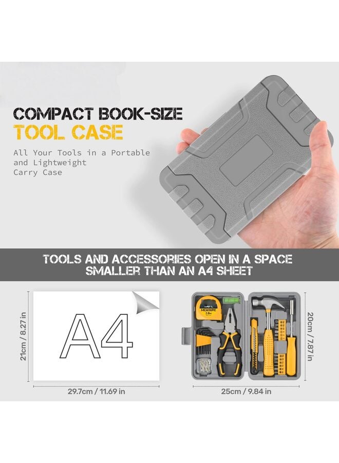 24PCS small compact hand tool set for home and office. Portable tool box for basic home repairs - Image 3