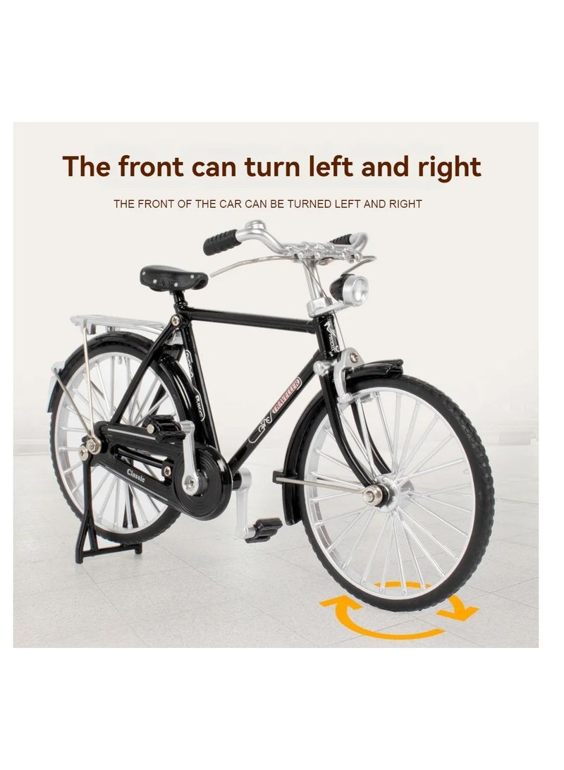 توي لاند نموذج دراجة كلاسيكي مصبوب بمقياس 1:10 - تصميم كلاسيكي بتفاصيل واقعية وحامل عملي - Image 2