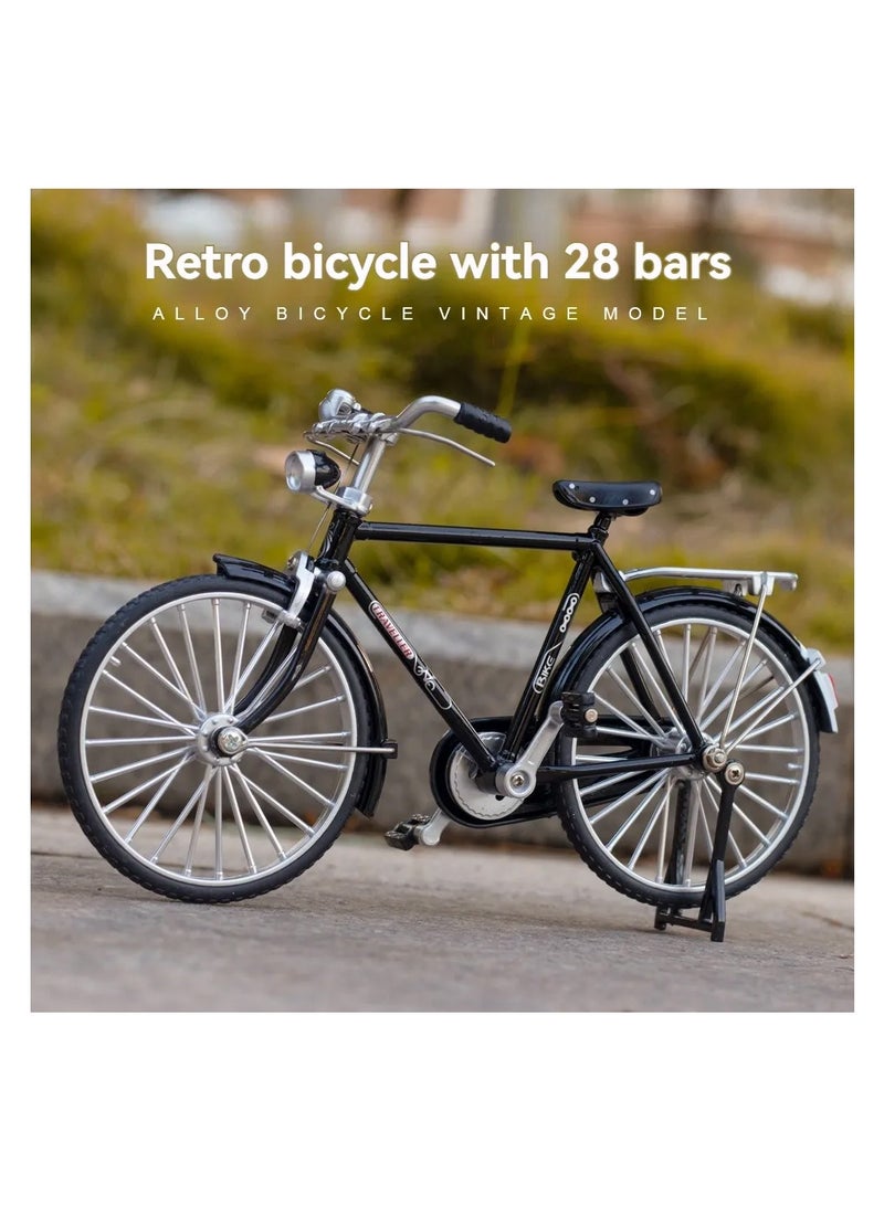 توي لاند نموذج دراجة كلاسيكي مصبوب بمقياس 1:10 - تصميم كلاسيكي بتفاصيل واقعية وحامل عملي - Image 4