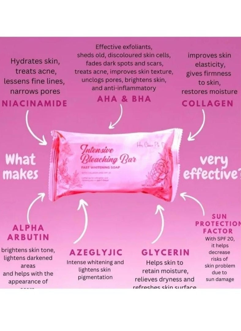 Her Choice Ph Intensive Bleaching Bar Fast Whitening Soap - 120g  - Image 2