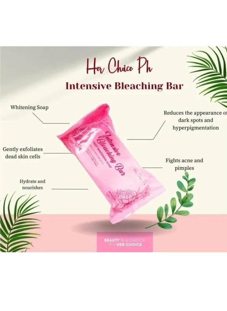 Her Choice Ph Intensive Bleaching Bar Fast Whitening Soap - 120g  - Image 3