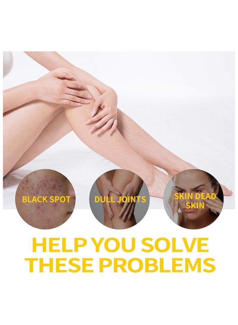 MOOYAM Turmeric Exfoliating Scrub for Body, Turmeric Scrub for Inner Thighsm, Bikini, Underarms, Turmeric Body Scrub for Exfoliating, Dark Spots and Brightening - Image 5