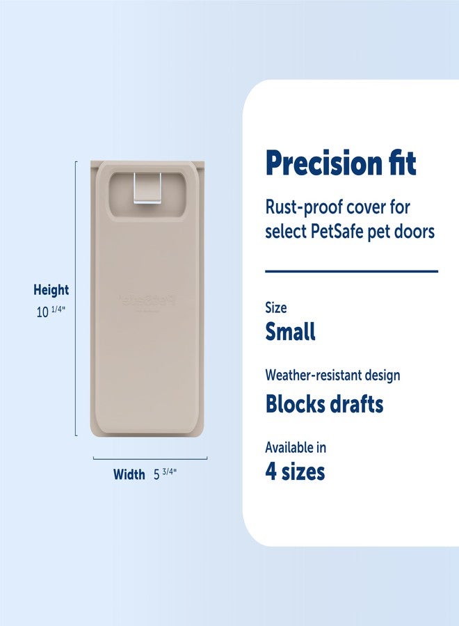 PetSafe Closing Panel Pet Door Cover - Durable, Plastic Dog Door Cover - Rust-Proof - Compatible with Select PetSafe Doors - Small - 5¾" x 10¼" - Image 3
