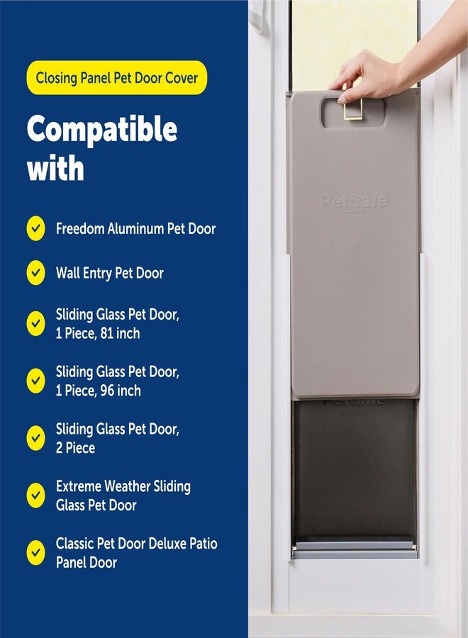 PetSafe Closing Panel Pet Door Cover - Durable, Plastic Dog Door Cover - Rust-Proof - Compatible with Select PetSafe Doors - Small - 5¾" x 10¼" - Image 5
