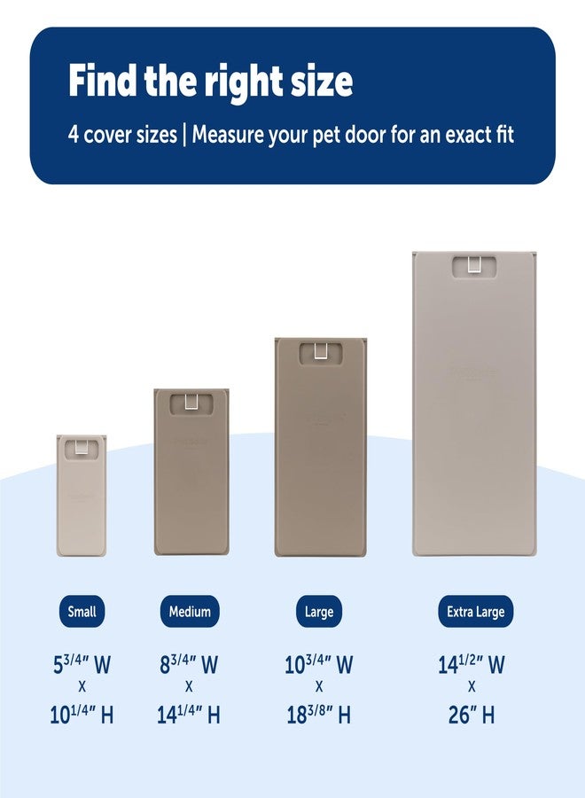 PetSafe Closing Panel Pet Door Cover - Durable, Plastic Dog Door Cover - Rust-Proof - Compatible with Select PetSafe Doors - Small - 5¾" x 10¼" - Image 4