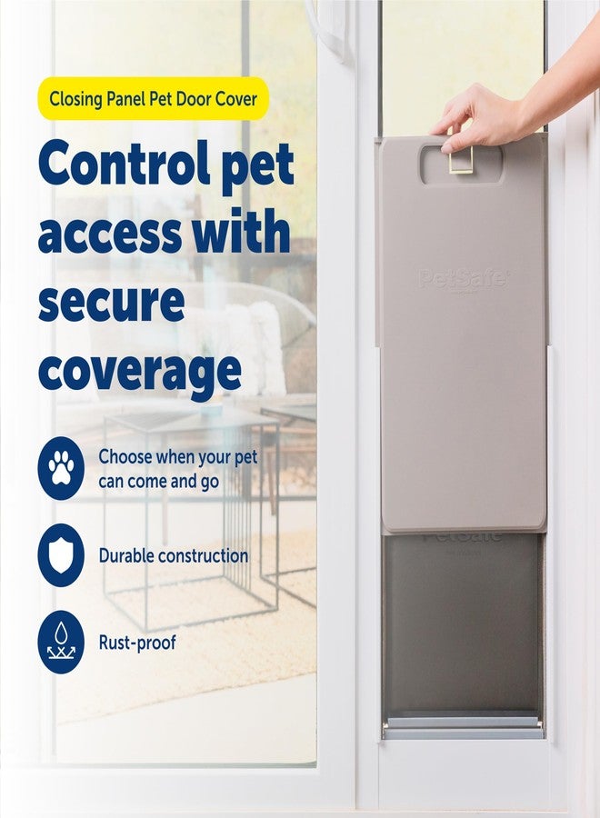PetSafe Closing Panel Pet Door Cover - Durable, Plastic Dog Door Cover - Rust-Proof - Compatible with Select PetSafe Doors - Small - 5¾" x 10¼" - Image 2