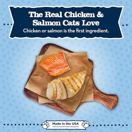 Blue Buffalo Baby BLUE Natural Kitten Wet Cat Food Paté Variety Pack, Healthy Growth Formula with DHA, High-Protein & Grain-Free, Chicken and Salmon Recipes, 3-oz Cans (6 Count, 3 of Each) - Image 3