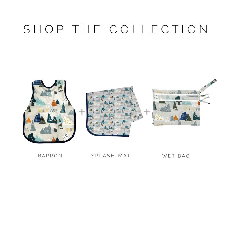 BapronBaby Adventure Awaits Wet Dry Bag - Waterproof Two Zipper Pockets - Reusable for Mealtime, Diapers, Stroller, Snacks, Swimsuits - Machine Washable - 11" x 9" - Image 4