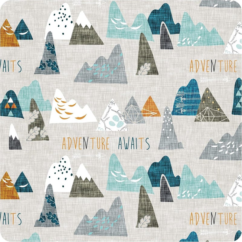 BapronBaby Adventure Awaits Wet Dry Bag - Waterproof Two Zipper Pockets - Reusable for Mealtime, Diapers, Stroller, Snacks, Swimsuits - Machine Washable - 11" x 9" - Image 3