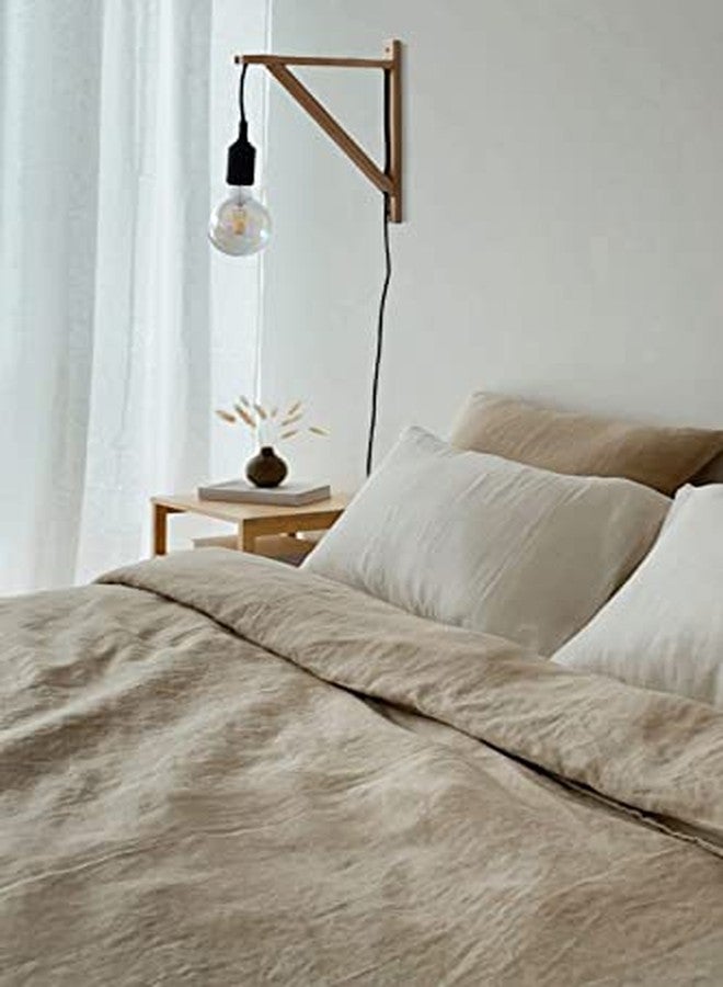 FRIADE Wall Mounted Wood Bracket for Hanging Sconce Pendant Lamp Kits, Planters, Lanterns, Wind Chimes, 12 Inch Floating Shelves Bracket, Set of 2 (Burlywood) - Image 1