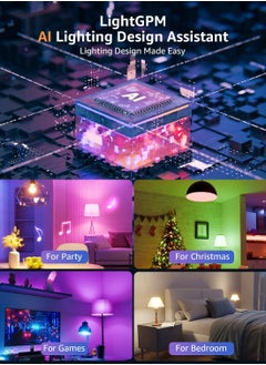 Lepro Lepro B1 AI Smart Bulb E27, 806LM 8.5W (Replace 60W), Music Sync Bluetooth & WiFi Bulb, Voice Control Screw Light Bulbs  - Image 3