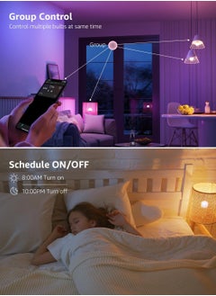Lepro Lepro B1 AI Smart Bulb E27, 806LM 8.5W (Replace 60W), Music Sync Bluetooth & WiFi Bulb, Voice Control Screw Light Bulbs  - Image 5