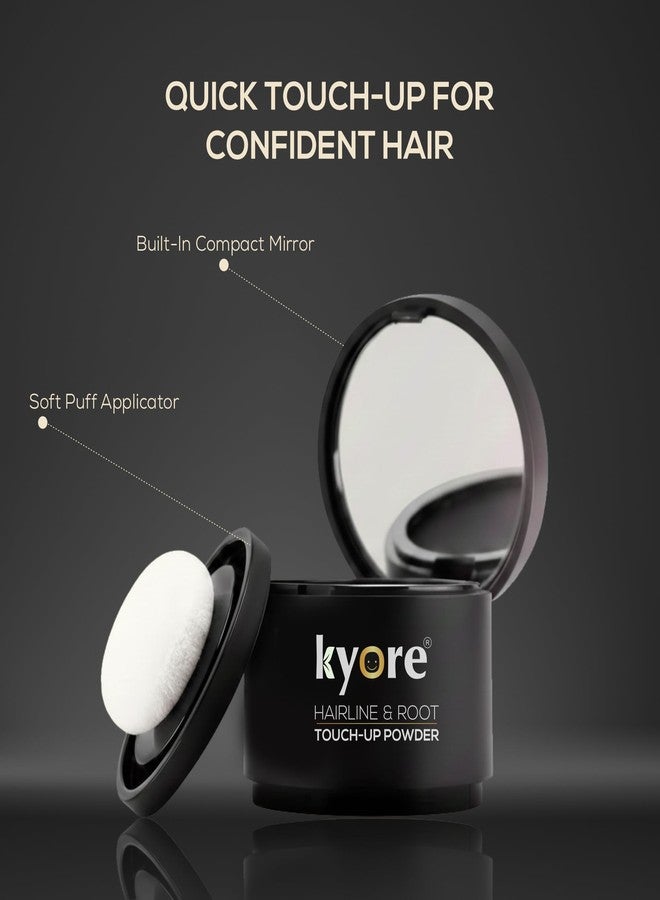 Kyore Instant Natural Hairline Colour Touch-Up Powder for Women & Men - Black | Hairline Shadow Powder Stick, Quick Hair Root Touch-Up Stick -Pack of 1 - Image 2
