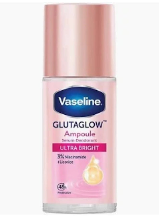 Vaseline GlutaGlow Ampoule Ultra Bright Deodorant Roll-On | Brightening with Niacinamide & Licorice | 48 Hour Sweat Protection - Image 1