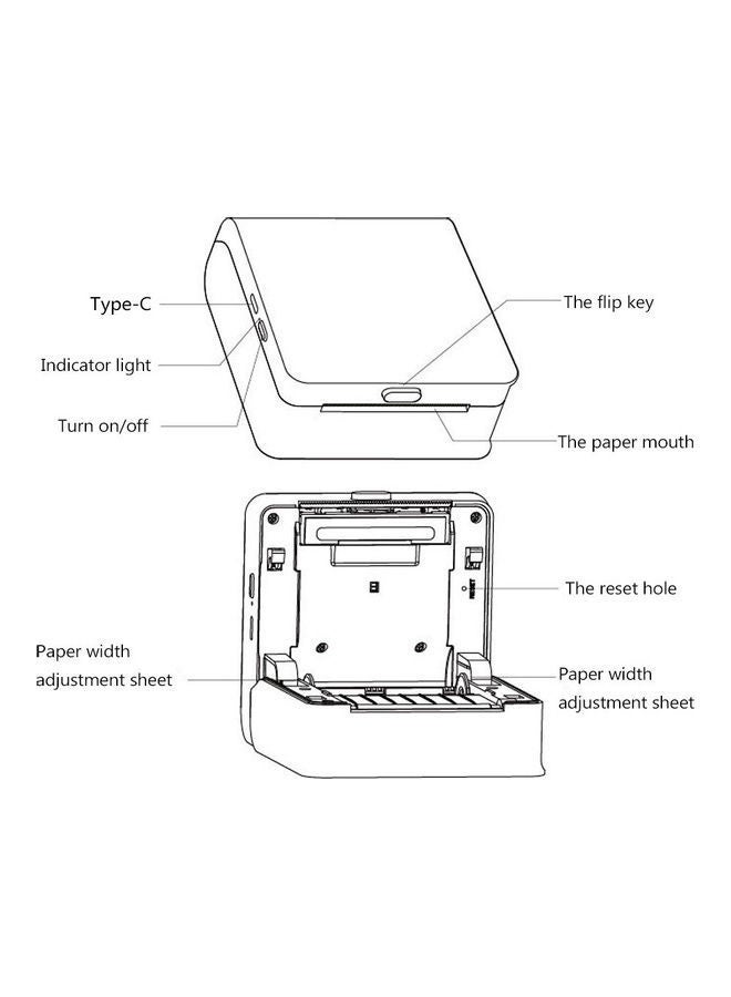 NIBEMINENT Handheld BT Sticker Label Printer White - Image 5