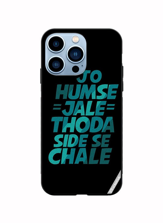 VR CREATIVE Protective Case Cover For Apple iPhone 14 Pro Jo Humse Jale Design Multicolour - Image 1