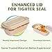 Enviro Safe Home 37 Oz Bamboo Disposable Food Containers 50 Pack Heavy Duty Microwavable Oven Safe Perfect For Meal Prep Salads Lunch To Go Food Biodegradable Brown - Image 4