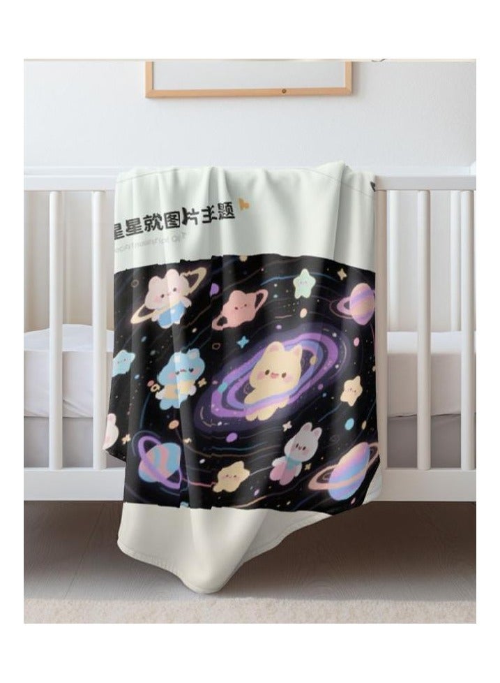 عام بطانية رقيقة من الفانيلا (دافئة ومريحة، ومناسبة للنوم، واستخدام الألعاب، وإزالة الغبار والرمل) 150 سم * 200 سم - 452 - Image 4