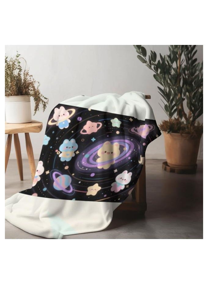 عام بطانية رقيقة من الفانيلا (دافئة ومريحة، ومناسبة للنوم، واستخدام الألعاب، وإزالة الغبار والرمل) 150 سم * 200 سم - 452 - Image 5