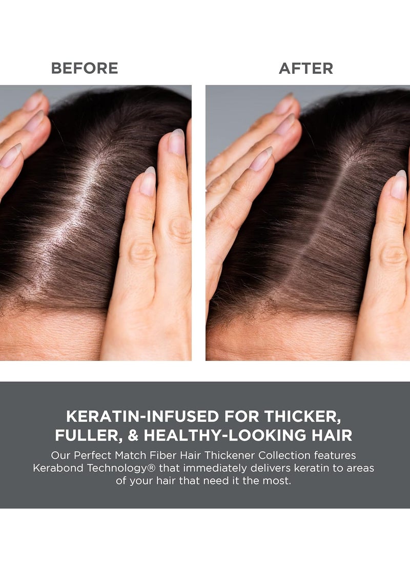 KERATHERAPY Keratherapy Keratin Infused Perfect Match Fiber Hair Thickener Spray, Dark Brown to Black, 4 fl. oz., 140 ml - Volumizing, Thickening, & Concealing Hairspray for Scalp Coverage, Roots & Thinning Areas  - Image 2