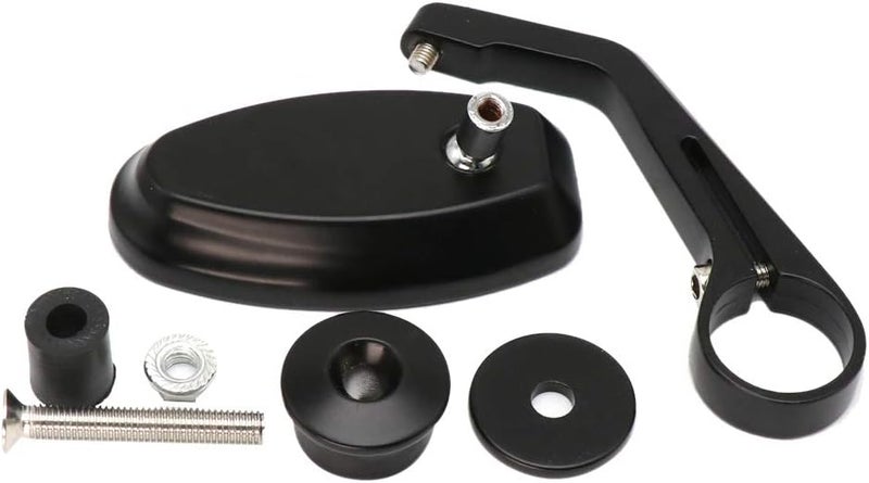QASULER 18mm Black 7/8" Handlebar End Mirrors - Image 3