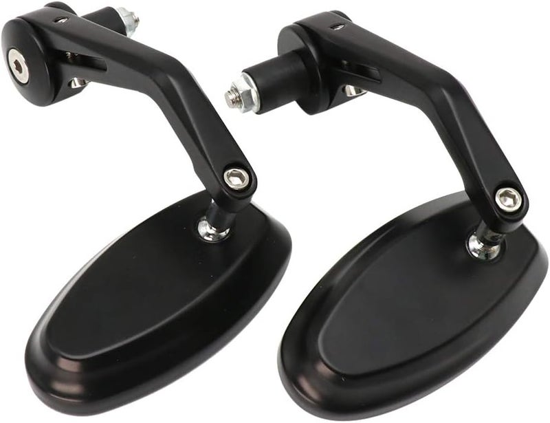 QASULER 18mm Black 7/8" Handlebar End Mirrors - Image 4